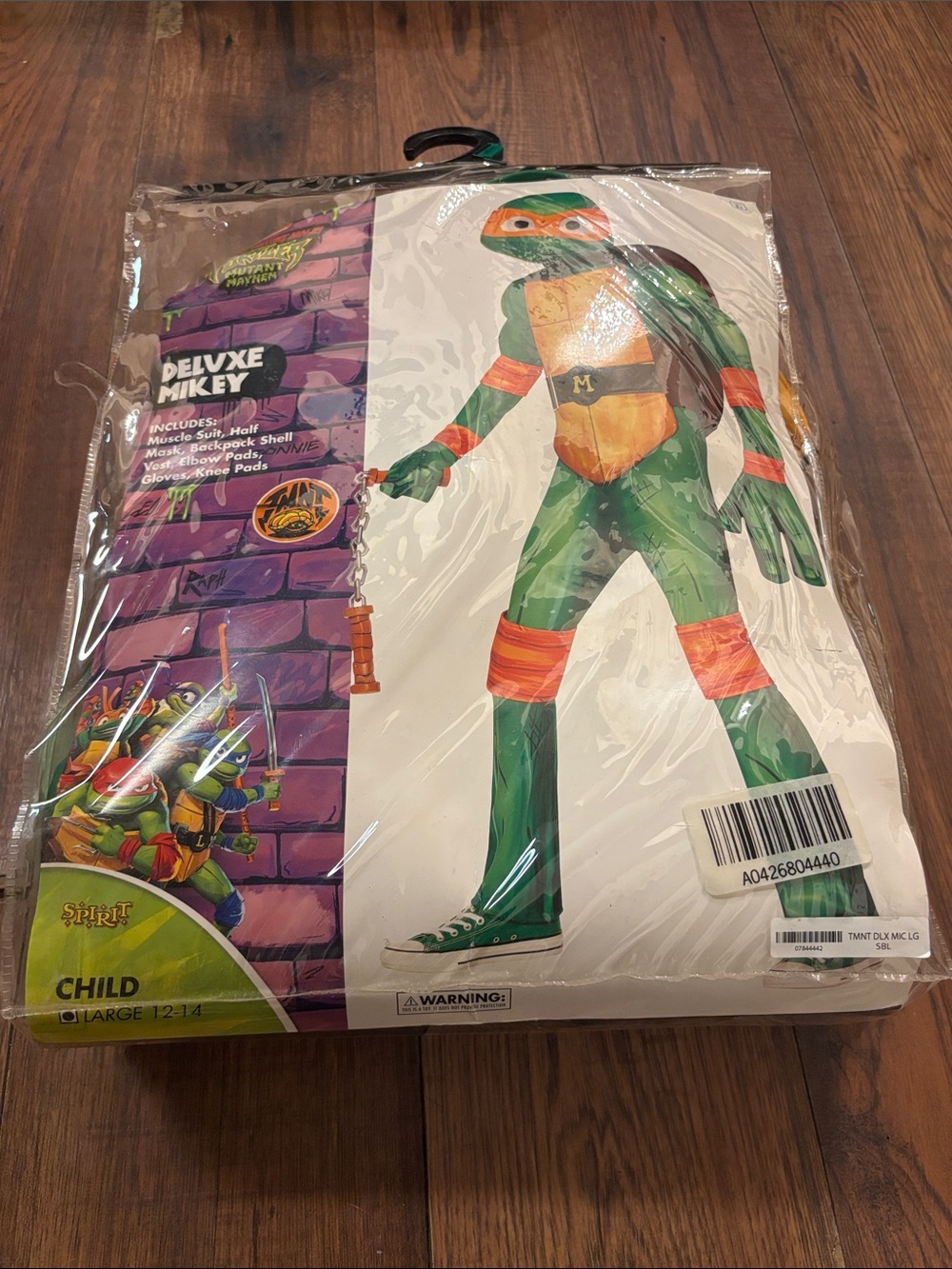 Spirit Teenage Mutant Ninja Turtles Deluxe Mikey Costume - Green & Orange